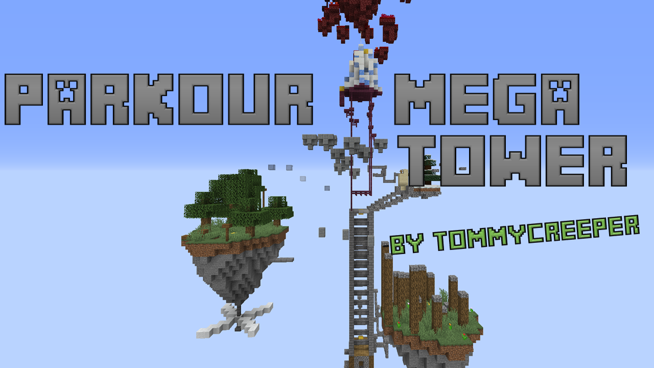 Unduh Parkour Mega Tower untuk Minecraft 1.16.4